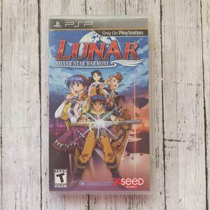 Lunar Silver Star Harmony Sony PSP 2010 Video Game and Case w/Manual